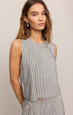 Load image into Gallery viewer, SLOANE KNITE STRIPED TANK / ECLIPSE
