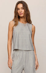 Load image into Gallery viewer, SLOANE KNITE STRIPED TANK / ECLIPSE

