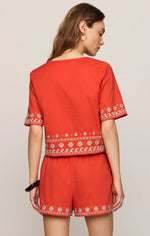 Load image into Gallery viewer, CAST OF WAVES CROPPED TOP
