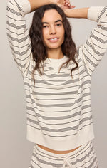 Load image into Gallery viewer, STAND OUT STRIPED SWEATSHIRT
