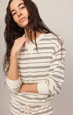 Load image into Gallery viewer, STAND OUT STRIPED SWEATSHIRT
