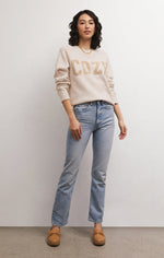 Load image into Gallery viewer, LIZZY COZY SWEATER / LIGHT OATMEAL
