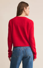 Load image into Gallery viewer, MEDINA COZY CARDIGAN / FESTIVE RED
