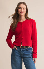 Load image into Gallery viewer, MEDINA COZY CARDIGAN / FESTIVE RED
