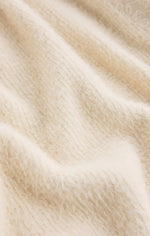 Load image into Gallery viewer, SADORA FLUFFY CROP CARDIGIAN / WARM WHITE
