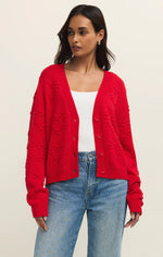 Load image into Gallery viewer, ALL YOURS CARDIGAN / KISS ME RED
