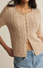 Load image into Gallery viewer, ADRIA SWEATER TOP / ISLAND COCONUT

