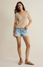 Load image into Gallery viewer, ADRIA SWEATER TOP / ISLAND COCONUT
