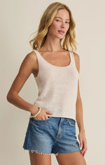 Load image into Gallery viewer, PERCH LINEN TANK
