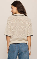 Load image into Gallery viewer, DEN MAN CROCHET POLO SWEATER
