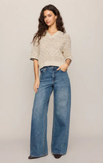 Load image into Gallery viewer, DEN MAN CROCHET POLO SWEATER
