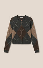 Load image into Gallery viewer, MEDINA ARGYLE CARDIGAN
