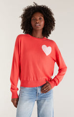 Load image into Gallery viewer, HEART YOU SWEATER / FIRECRACKER
