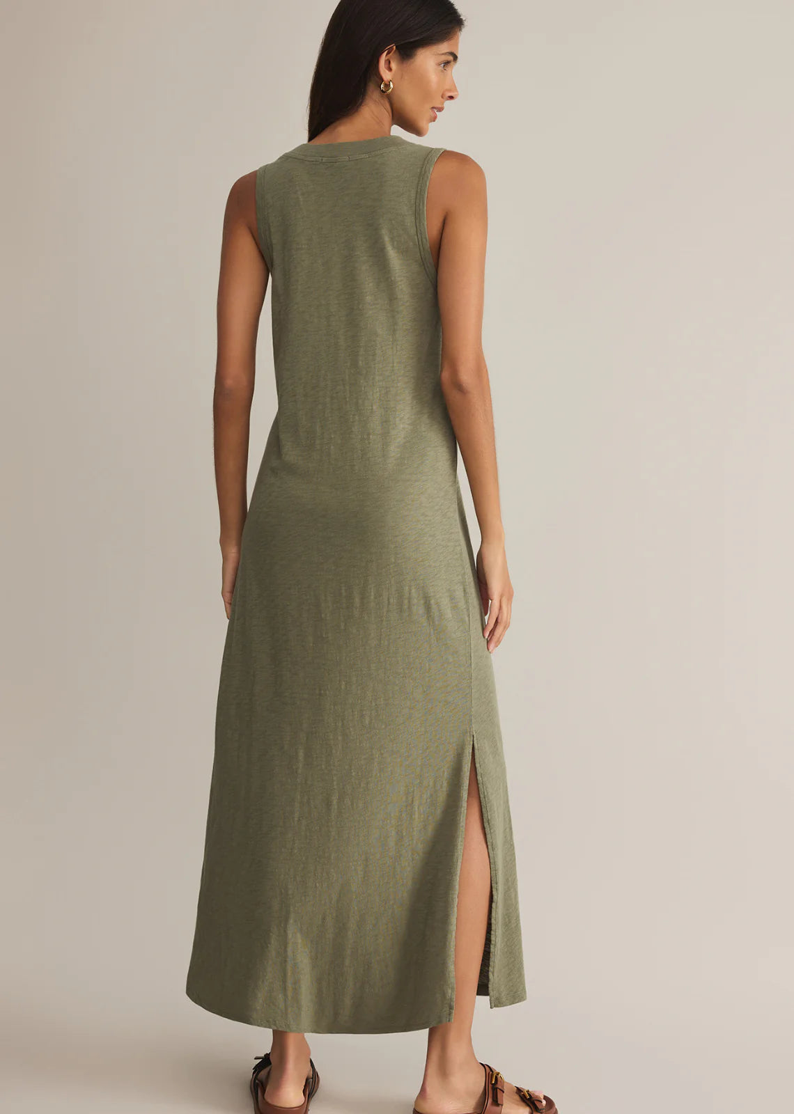 PALISADES MIDI DRESS / AVACADO