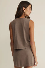 Load image into Gallery viewer, NOELLE JERSEY TOP / PERFECTLY TAUPE

