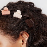 Load image into Gallery viewer, MINI PUFFY CLAW CLIPS RECYCLED PLASTIC 6 PCS SET  / Rosewood
