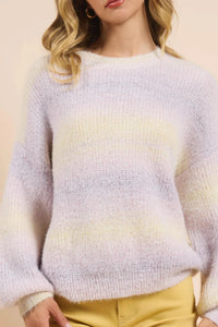 AFTERGLOW OMBRE SWEATER / LAVENDER