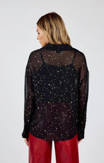 Load image into Gallery viewer, STARRY EYES BLOUSE W/ SELF NECK TIE
