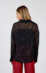 STARRY EYES BLOUSE W/ SELF NECK TIE