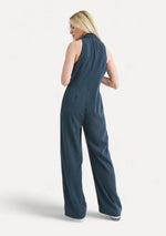 Load image into Gallery viewer, FINEST TOUCH HALTER JUMPSUIT / MIDNIGHT
