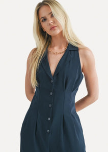 FINEST TOUCH HALTER JUMPSUIT / MIDNIGHT