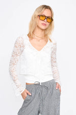 Load image into Gallery viewer, LACEY TIE BLOUSE
