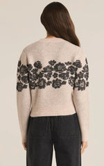 Load image into Gallery viewer, MARISOL FLORAL SWEATER / LIGHT OATMEAL
