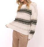 Load image into Gallery viewer, LOOSEN UP TEXTURED STRIPED SWEATER
