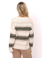 Load image into Gallery viewer, LOOSEN UP TEXTURED STRIPED SWEATER
