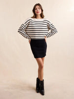Load image into Gallery viewer, ROSALIND STRIPED CROP SWEATER
