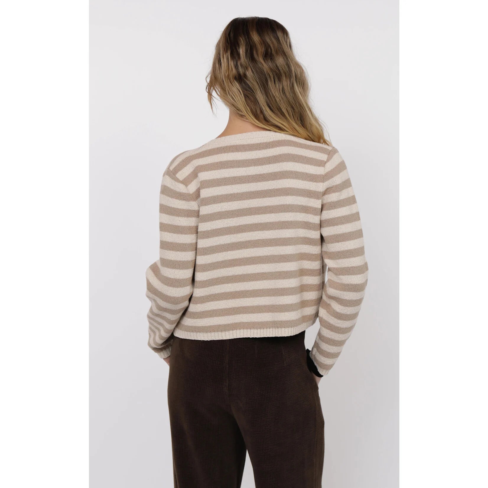 DAPHNE LONG SLEEVE STRIPE CARDIGAN