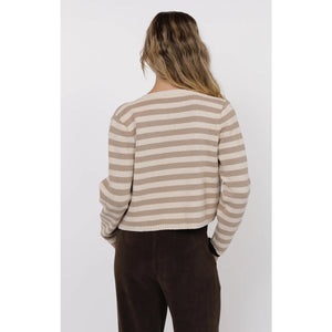 DAPHNE LONG SLEEVE STRIPE CARDIGAN