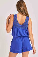 Load image into Gallery viewer, SUGARLOAF CROCHET YOKE SLEEVELESS TOP
