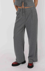 Load image into Gallery viewer, DAY TO DAY PINSTRIPE STRAIGHT LEG PANTS

