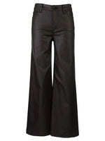 Load image into Gallery viewer, MEG COATED HR FAB AB WIDE LEG / CHOCOLATE
