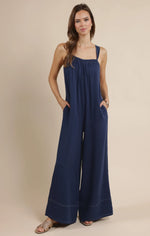Load image into Gallery viewer, BREEZY LANE FRAYED HEM JUMPSUIT
