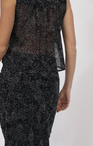 PASSIONATE GATHERED BODICE TANK TOP