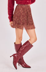 Load image into Gallery viewer, CANDLELIGHT PLEATED MINI SKIRT
