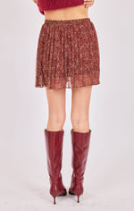 Load image into Gallery viewer, CANDLELIGHT PLEATED MINI SKIRT
