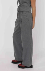 Load image into Gallery viewer, DAY TO DAY PINSTRIPE STRAIGHT LEG PANTS

