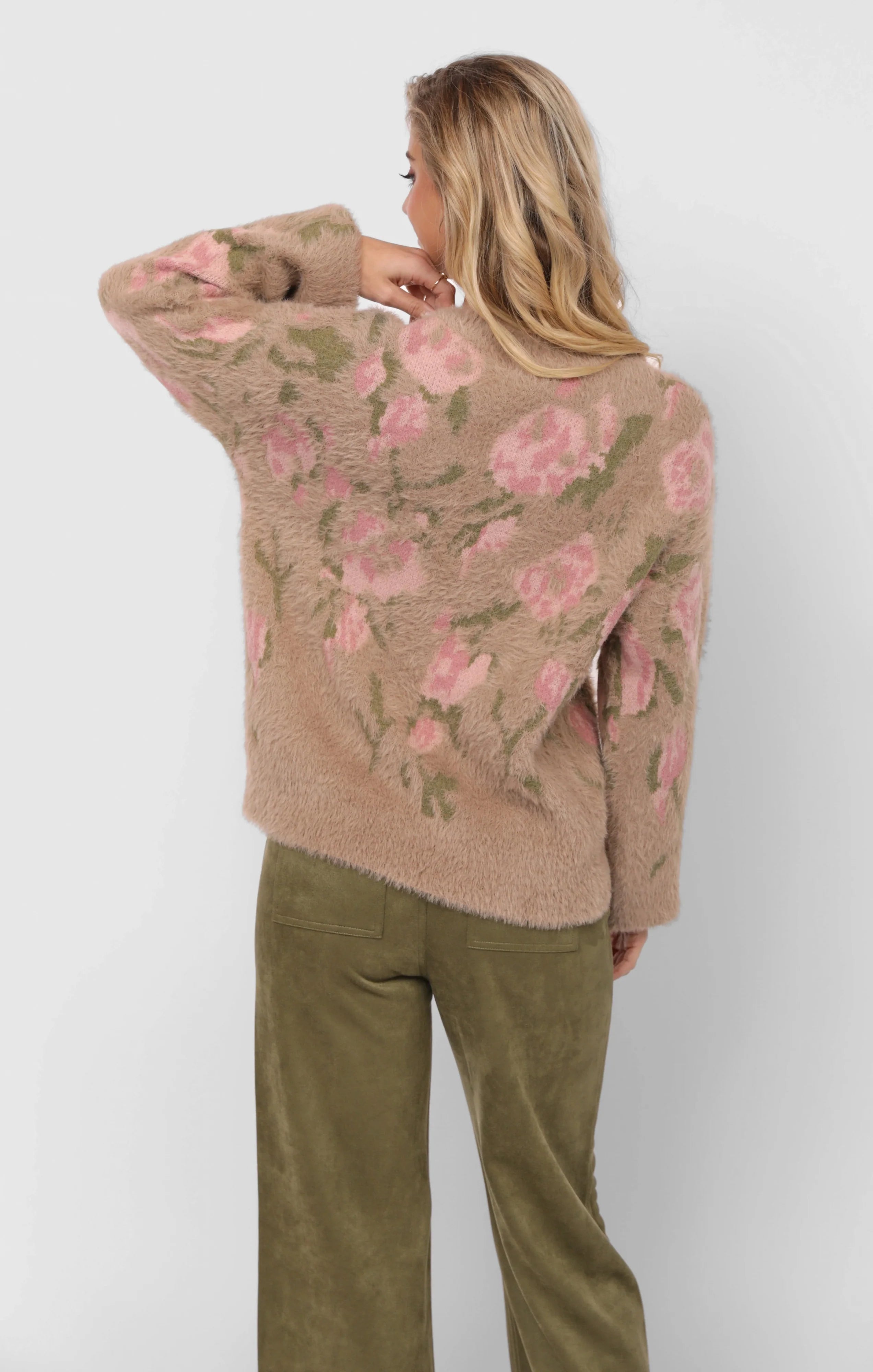 CAMILA EYELASH JACQUARD PULLOVER SWEATER