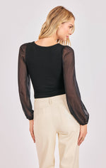 Load image into Gallery viewer, GLEAM MIXED MEDIA BODYSUIT
