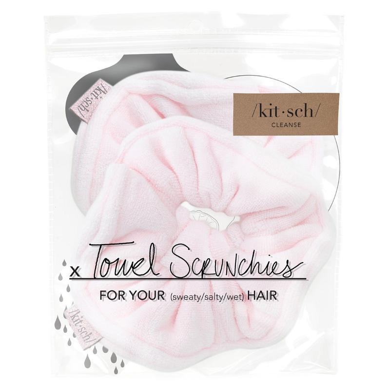 MICROFIBER TOWEL SCRUNCHIES / BLUSH