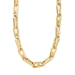 Load image into Gallery viewer, LOVE CHAIN NECKLACE / GOLD PLATED
