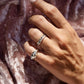 HELIX | SILVER TWISTED SQUARE RING