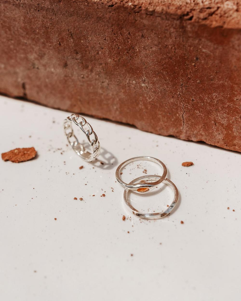 HELIX | SILVER TWISTED SQUARE RING