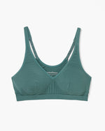 Load image into Gallery viewer, STRETCH LYOCELL RACERBACK BRALETTE / BLUE SPRUCE
