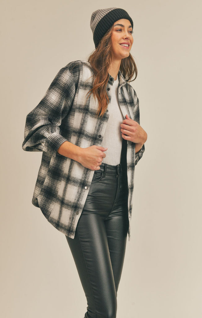 NO TROUBLE SHACKET / GREY CHARCOAL