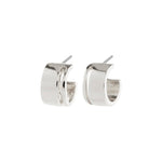 Load image into Gallery viewer, TOVA WIDE HOOP EARRINGS / SILVER PLATED
