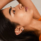 TOVA WIDE HOOP EARRINGS / SILVER PLATED